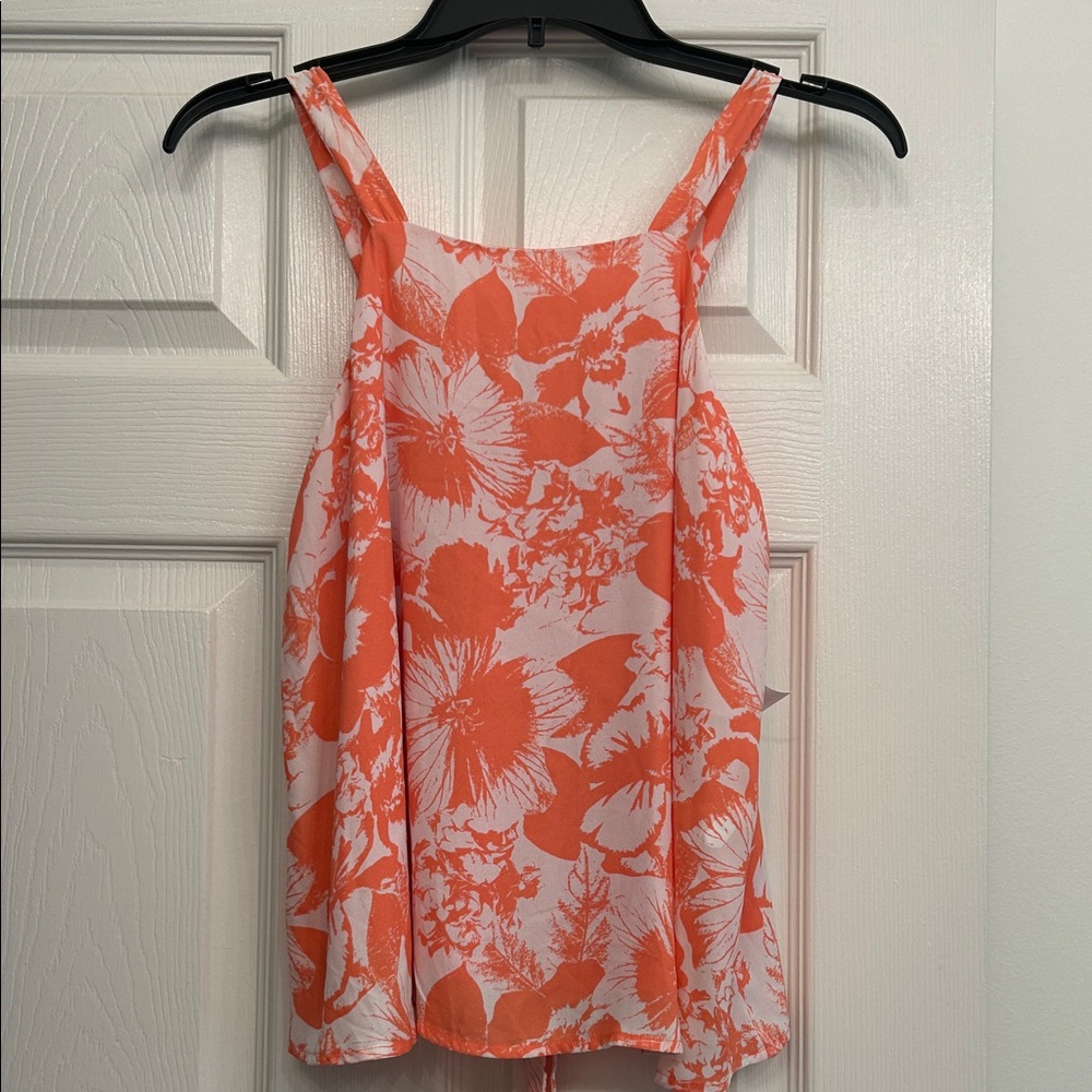 The Impeccable Pig Pink and White Relaxed Tank Top